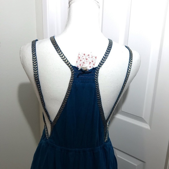 Free People Lovers Cove Embroidered Mini Sz Med - Picture 8 of 8